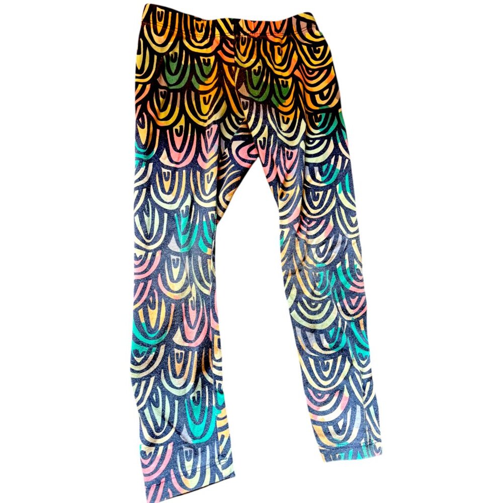 Cat and Jack girl's multicolor leggings sz‎ XS (4-5)